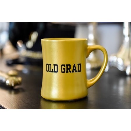 Old Grad Mug in Metallic Gold