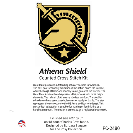 Athena Shield Cross Stitch Kit