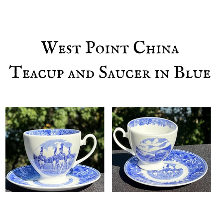 Sold Out! China Tea Cup and Saucer in Blue