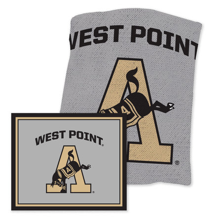West Point Kicking Mule Knit Blanket