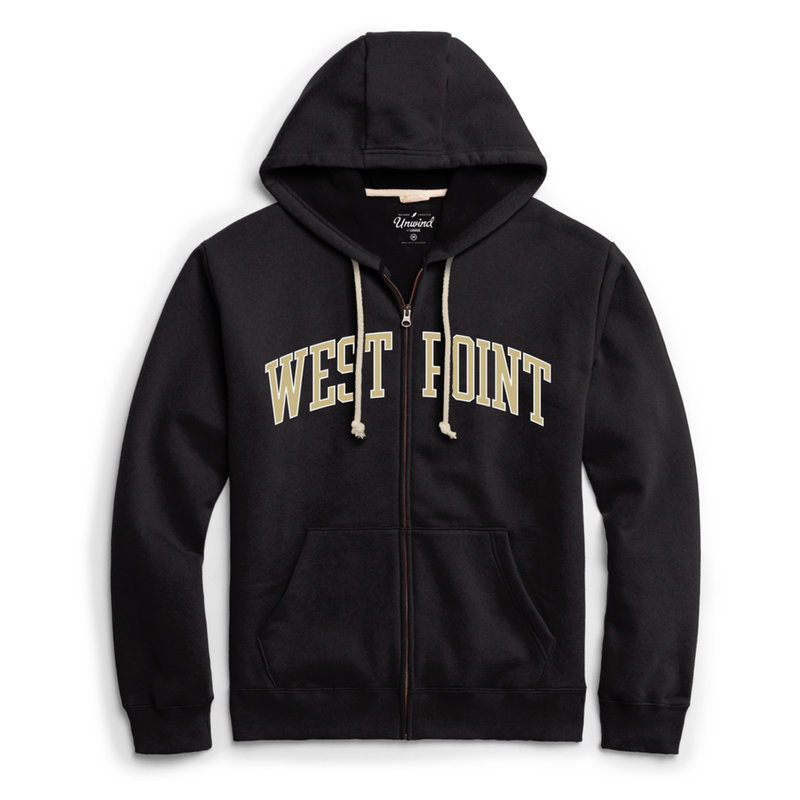League Collegiate West Point Full Zip Fleece Hooded Sweatshirt