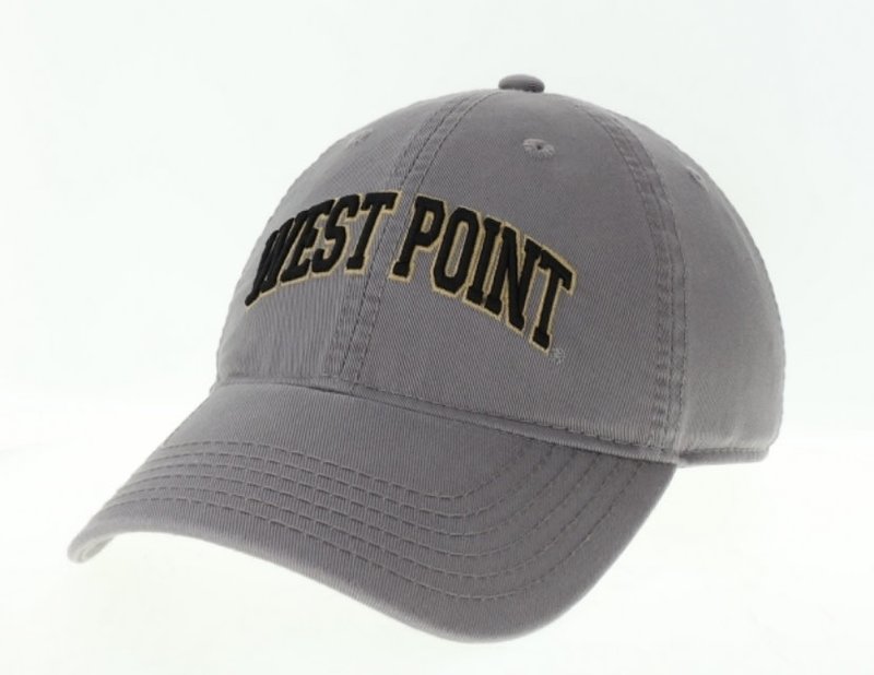 League Collegiate West Point Baseball Cap in Gray with Shield