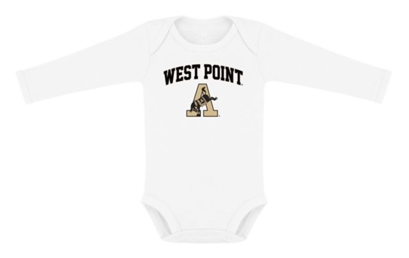 Creative Knitwear West Point/Kicking Mule Long Sleeve Infant Body Suit