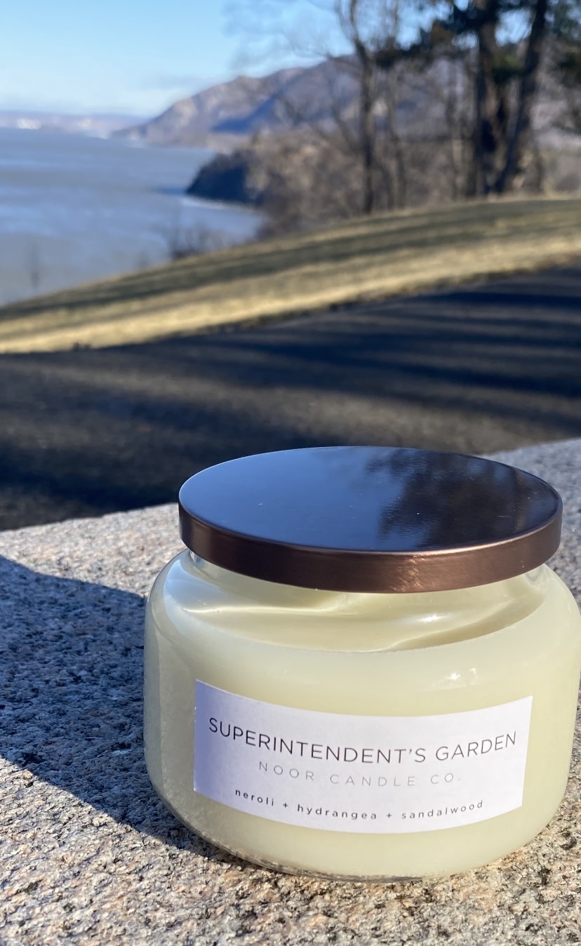 “Superintendent’s Garden” Hand-Poured Soy Candle, 10 ounce, (Neroli, Hydrangea, Sandalwood)