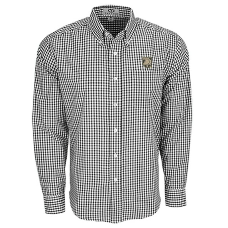 Vantage Men's Gingham Check Shirt with Army Shield