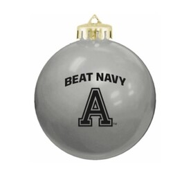 "Beat Navy" Shatterproof Ornament, Gray