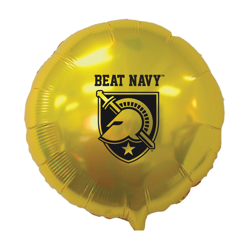 18" "Beat Navy"/Shield Mylar Balloon (Gold)