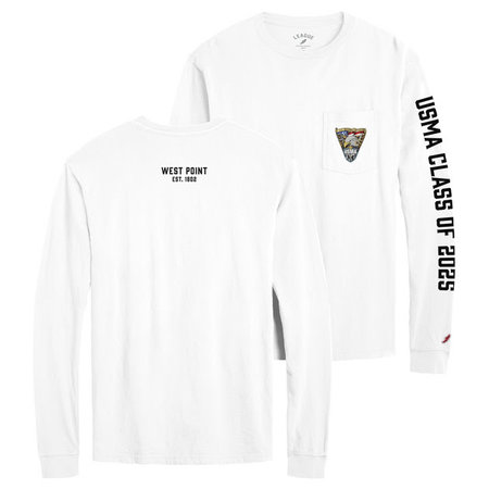 League Collegiate West Point Class of 2025 Crest L/S Pocket Tee