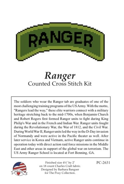 Ranger Tab Cross Stitch Kit