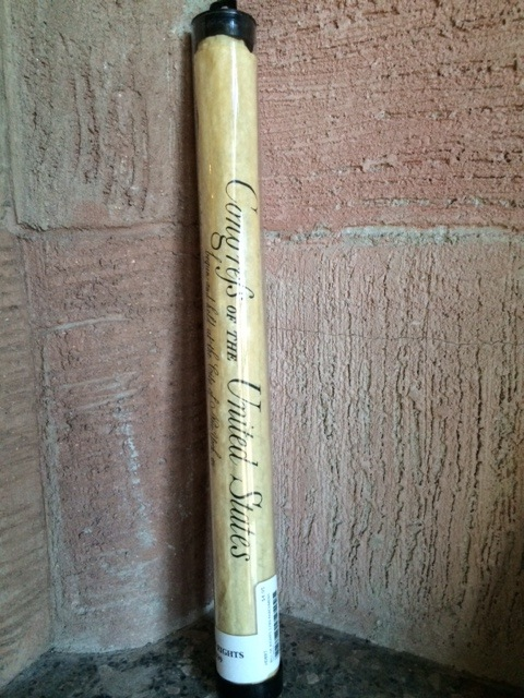 Bill of Rights 1789 Parchment (Tubed)