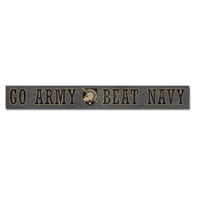 “Go Army Beat Navy” Doorway Plank Sign, 4.5 x 36