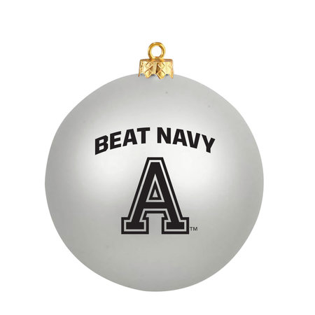 "Beat Navy" Ornament, White