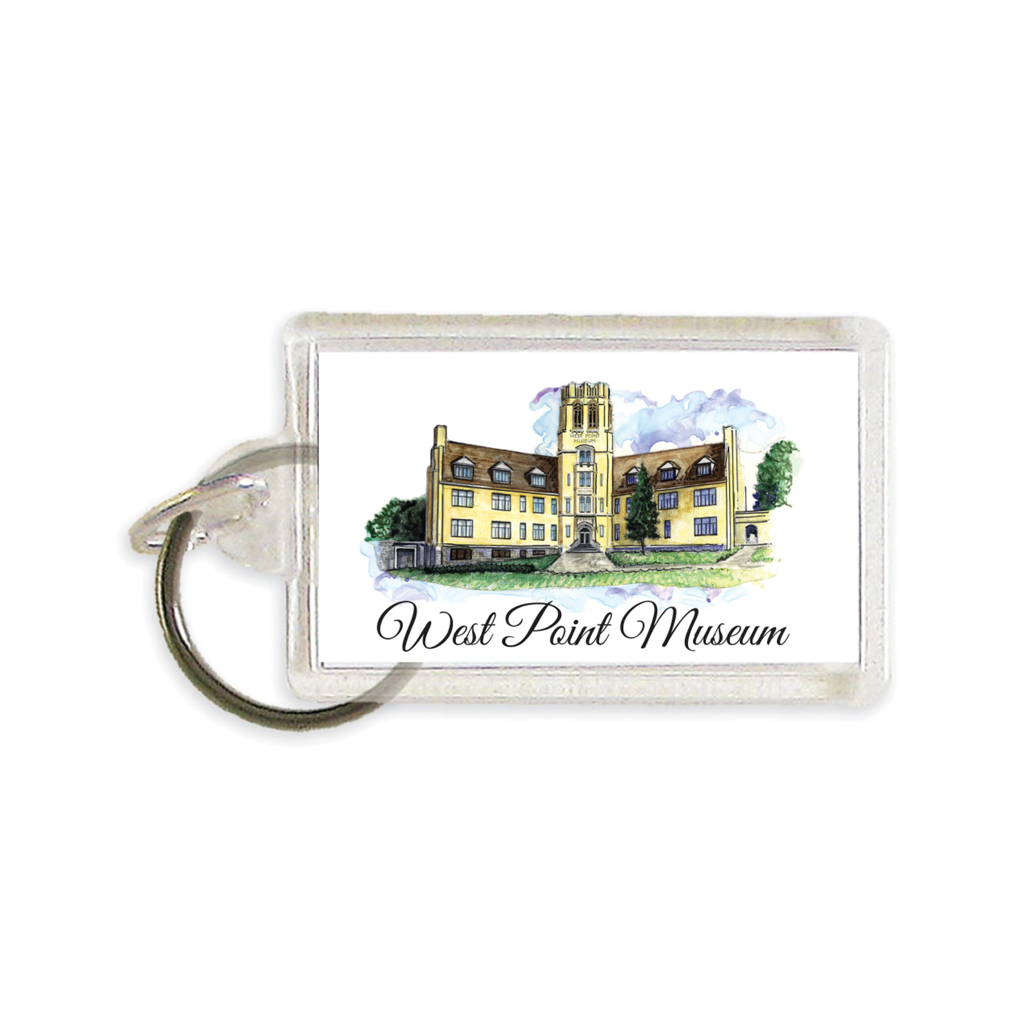 West Point Museum Rectangular Acrylic Key Chain