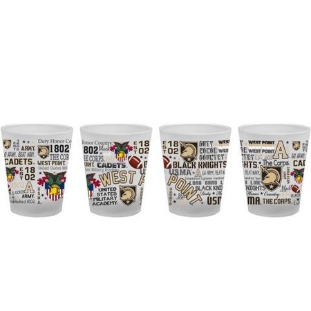 West Point Frosted Shot Glass