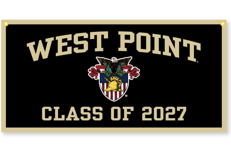 West Point Class of 2027 Banner, 18 by 36 inches
