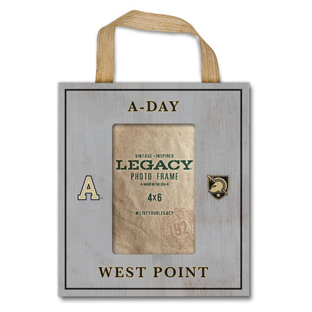 A- Day/West Point Vertical Ribbon Picture Frame, Holds 4" x 6" Photo