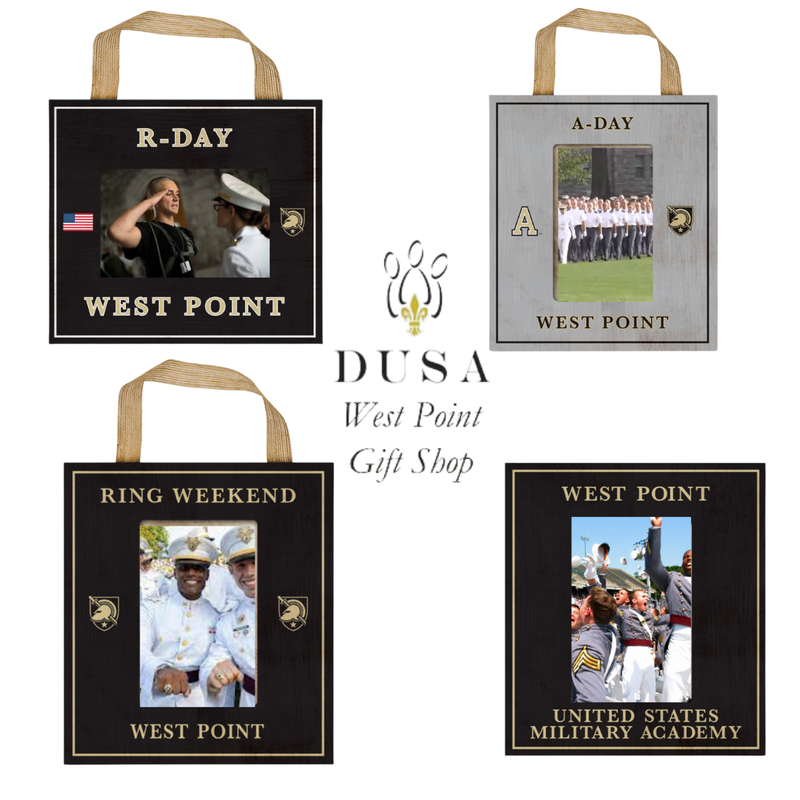 A- Day/West Point Vertical Ribbon Picture Frame, Holds 4" x 6" Photo