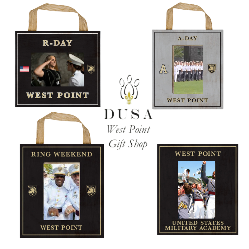 Ring Weekend/West Point Vertical Ribbon Picture Frame, holds 4" x 6" Photo