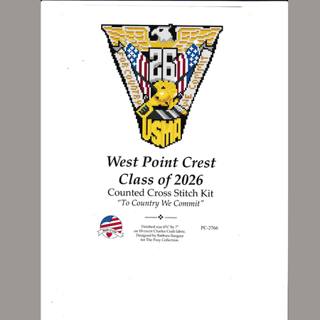 USMA 2026 Class Crest  Cross-Stitch Kit