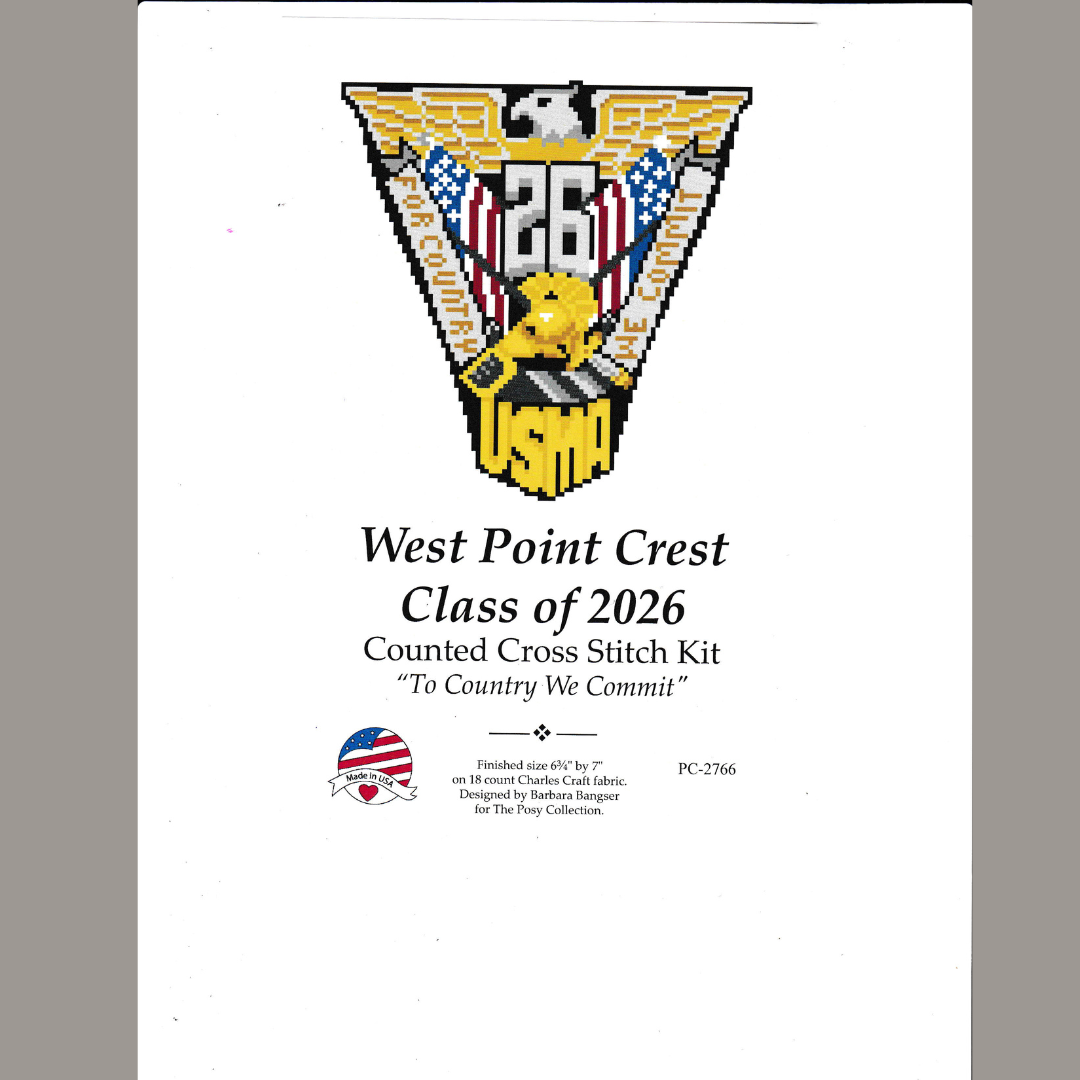 West Point Class of 2026 Class Crest  Cross-Stitch Kit