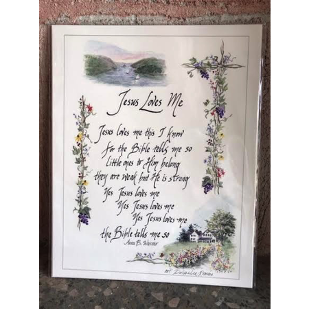 “Jesus Loves Me," 8 x 10 inch print