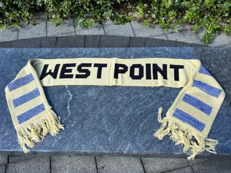 West Point McFly Marled Yarn Scarf with Knit-In Name