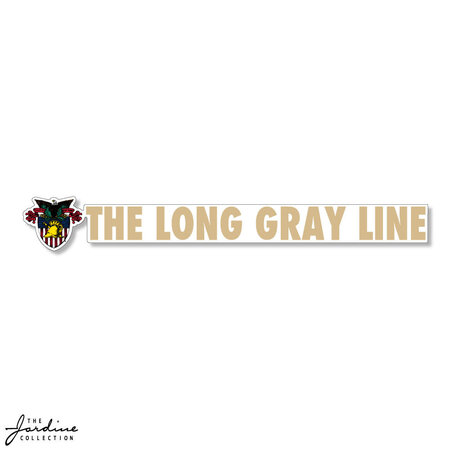 Textured Sticker, The Long Gray Line, 5 inch