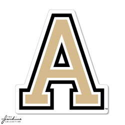 Textured Sticker, Army "A", 3 Inch