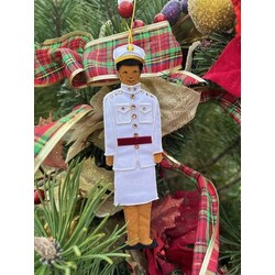 St. Nicholas Co. Female Cadet Ornament in India Whites, African American