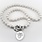 West Point Pearl Necklace with USMA Crest Silver Charm (Special Order)