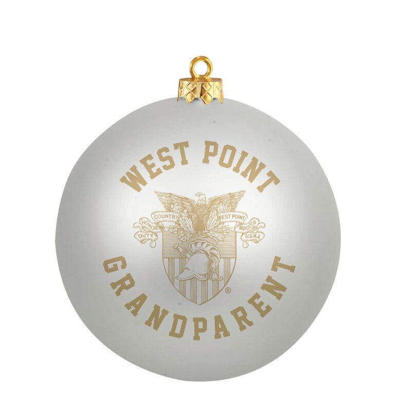 West Point Grandparent Ornament, White