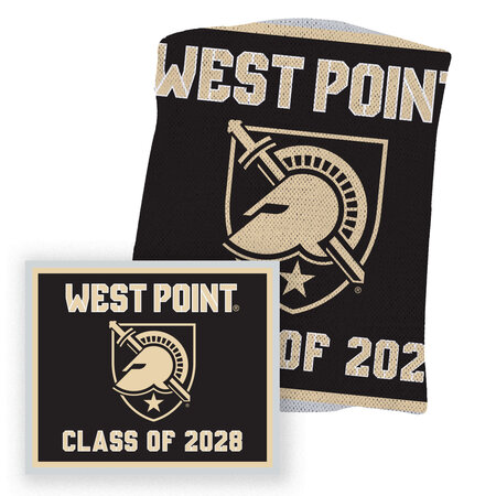West Point Class of 2028 Knit Blanket, 63" x 53"