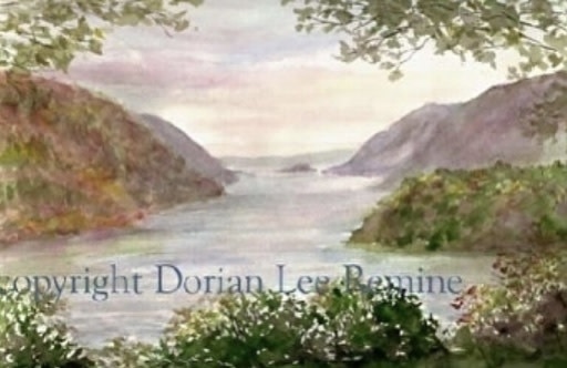 Hudson River View Print, 7" x 11"