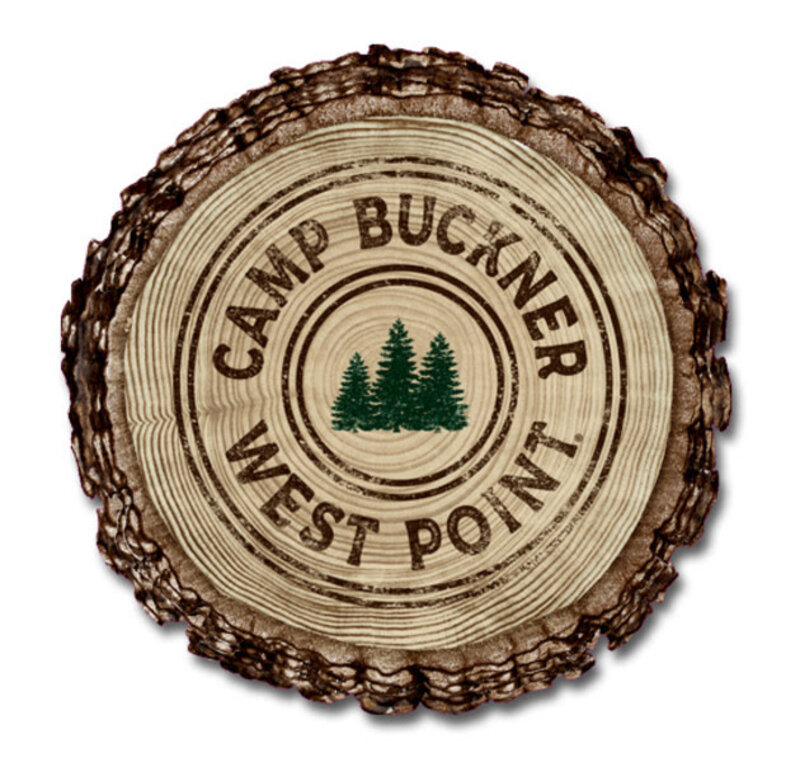 Camp Buckner Barky Wood Magnet