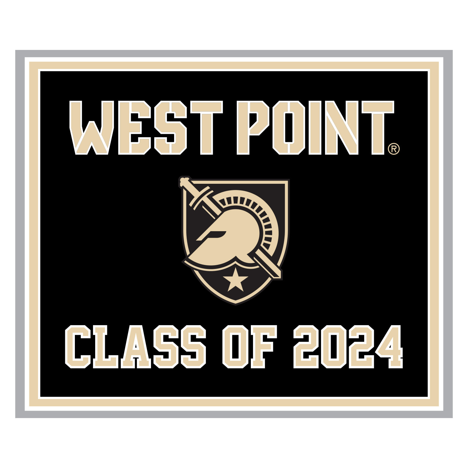 West Point Class of 2024 Knit Blanket (63” x 53”)