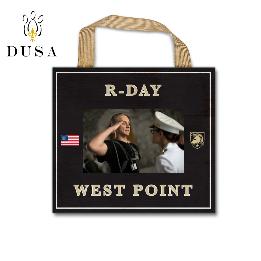 R- Day/West Point Horizontal Ribbon Picture Frame, Holds 4" x 6" Photo