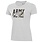 Under Armour Women's Performance Cotton Tee, Army/W PT Silver Hthr Med
