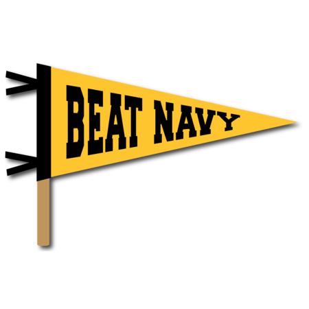 “Beat Navy” Pennant On A Stick