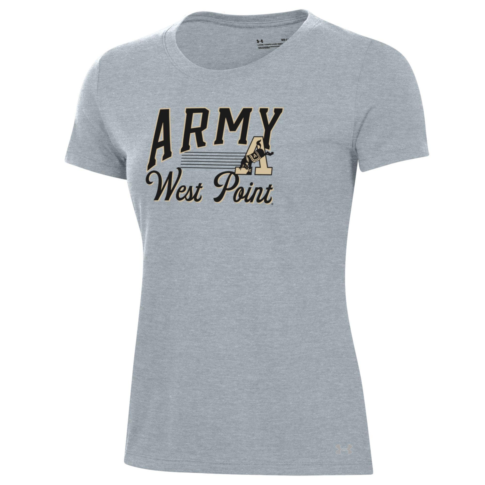 Under Armour Women's Performance Cotton Tee, Army/W PT