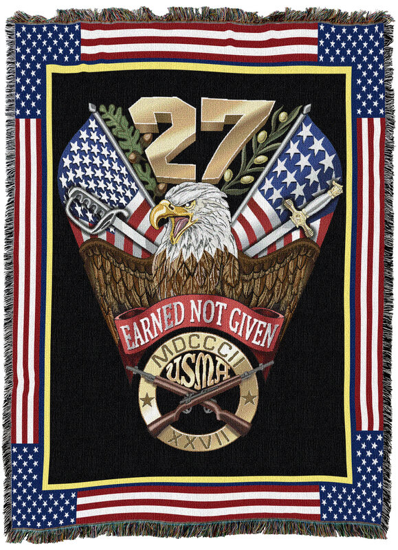 West Point Class of 2027 Crest Throw Blanket