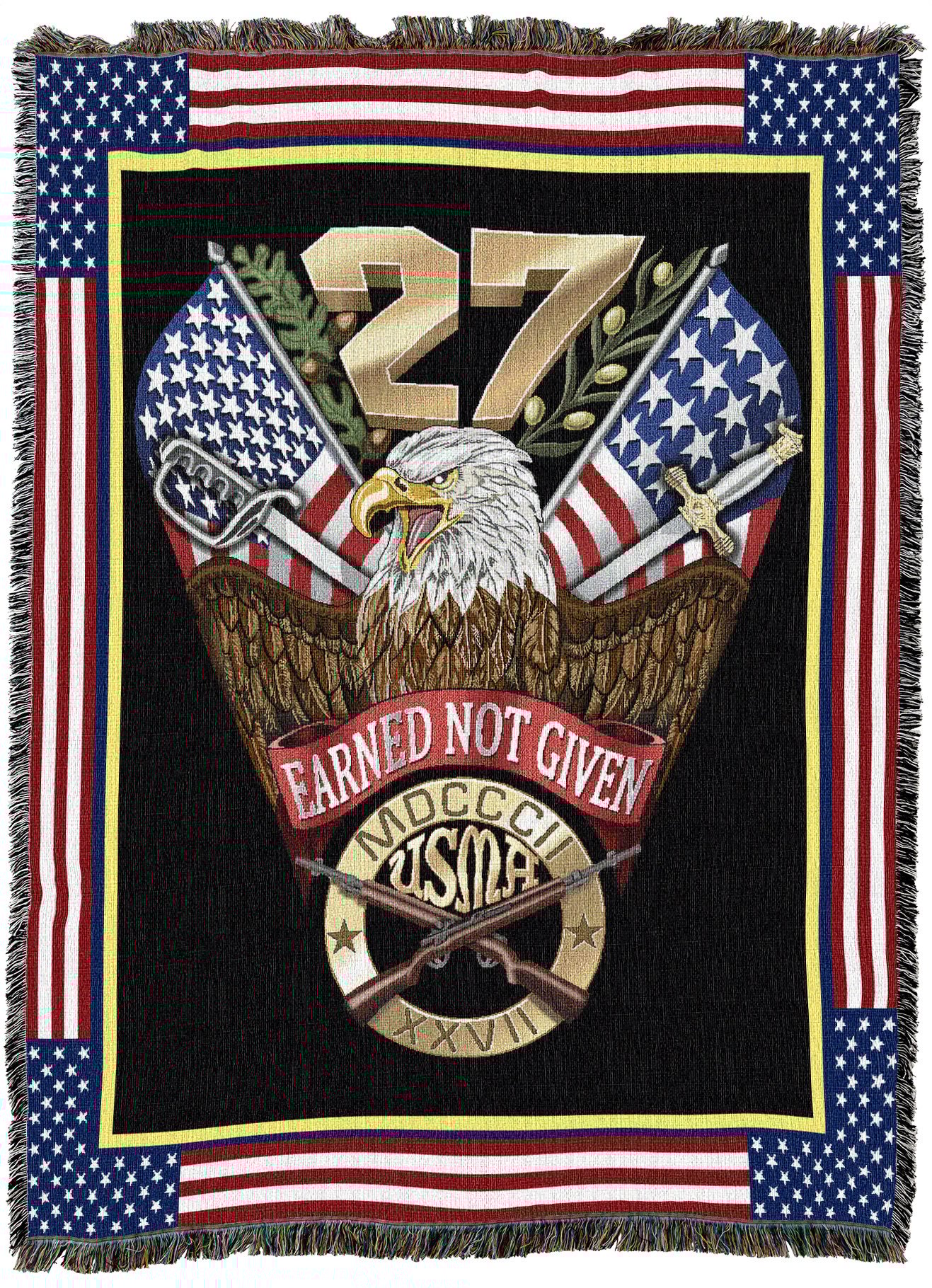 West Point Class of 2027 Crest Throw Blanket