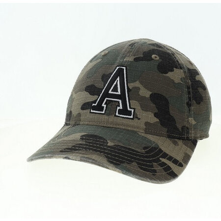 League Collegiate Camo  Baseball Cap, Army "A"