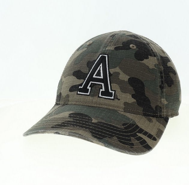 League Collegiate Camo Baseball Cap, Army "A"