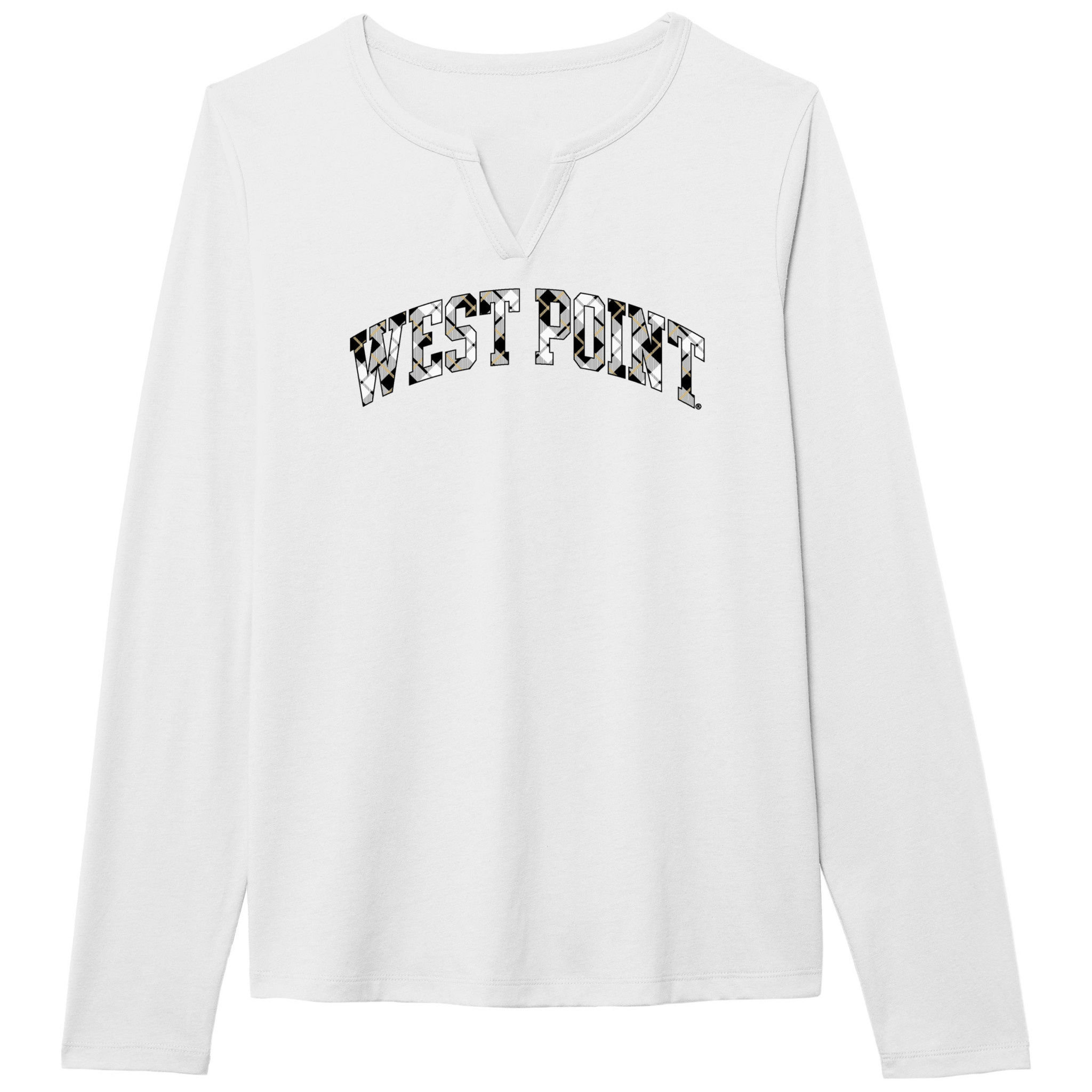 West Point Long Sleeve Tee, Women's/Plaid