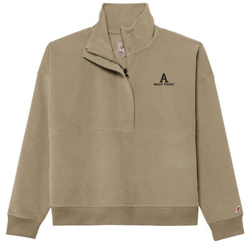 League Collegiate West Point Ladies Corduroy 1/2 Zip