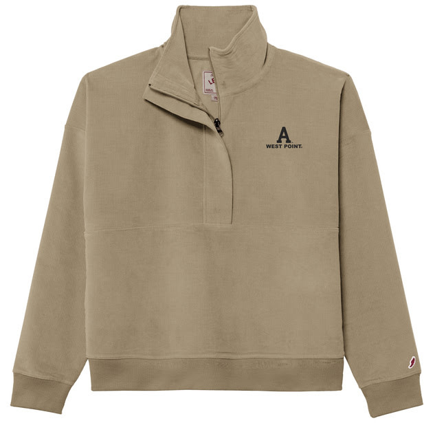 League Collegiate West Point Ladies Corduroy 1/2 Zip