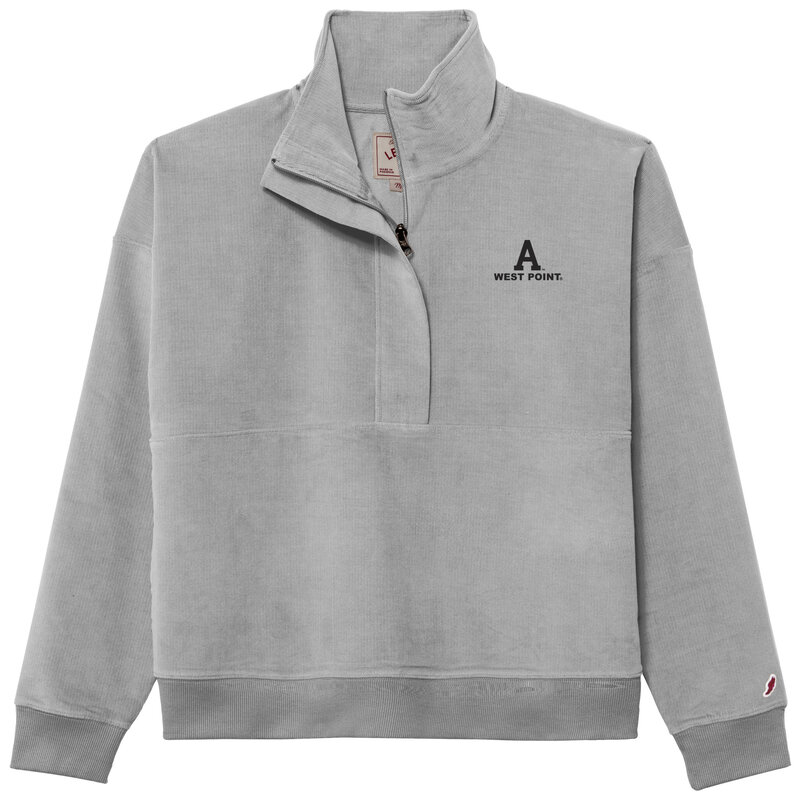 League Collegiate West Point Ladies Corduroy 1/2 Zip