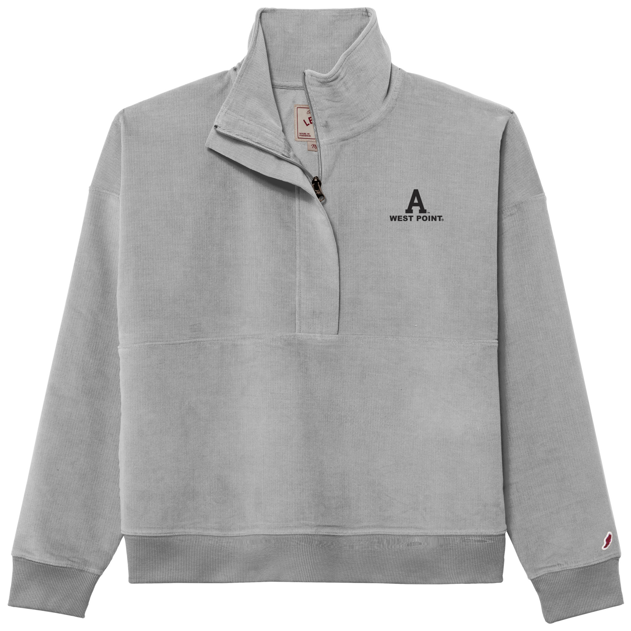 League Collegiate West Point Ladies Corduroy 1/2 Zip