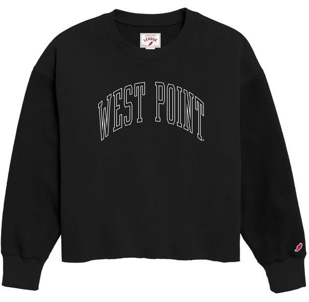 West Point Ladies Reverse Fleece Oversize Midi Crew Daughters of the U.S. Army Gift Shop DUSA