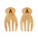 West Point "A" Bamboo Salad Hands